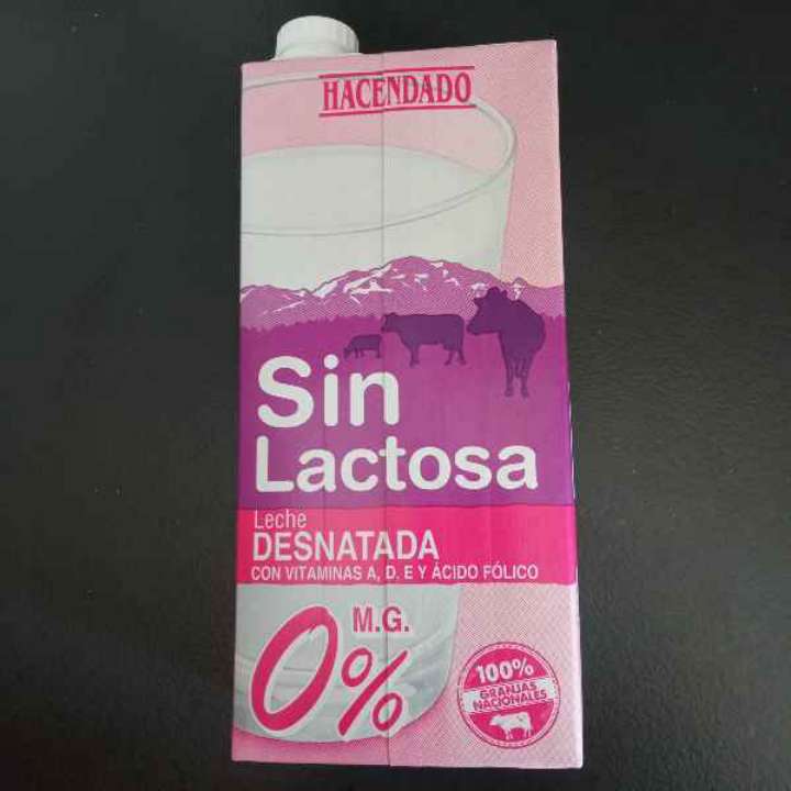 Leche desnatada sin lactosa Leche desnatada sin lactosa