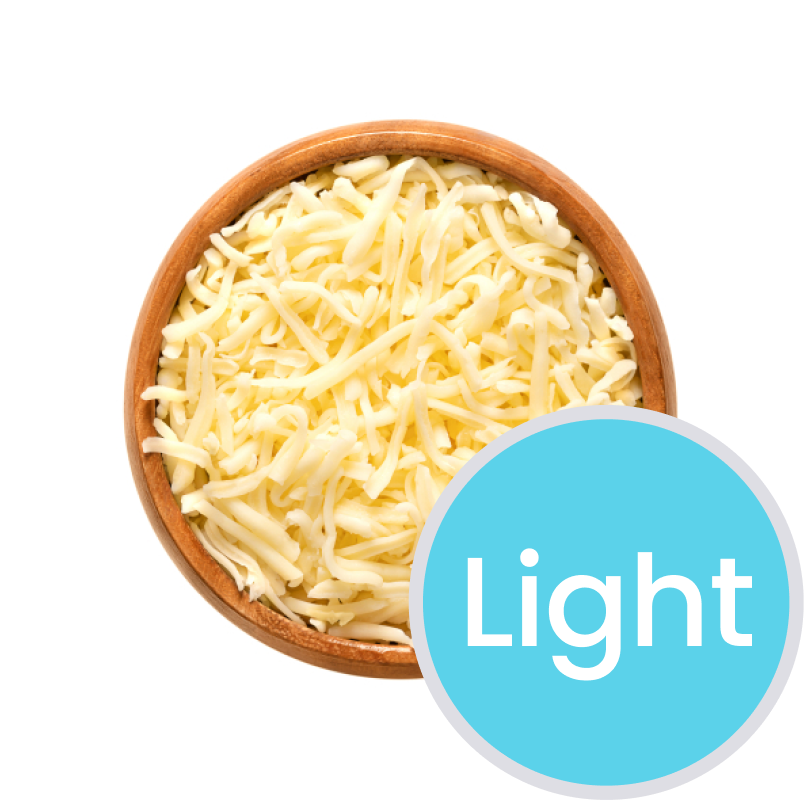 Queso rallado light