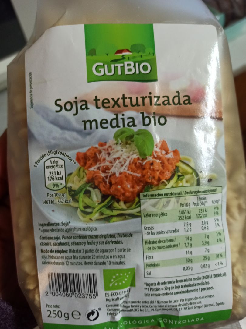 Soja texturizada media Soja texturizada media
