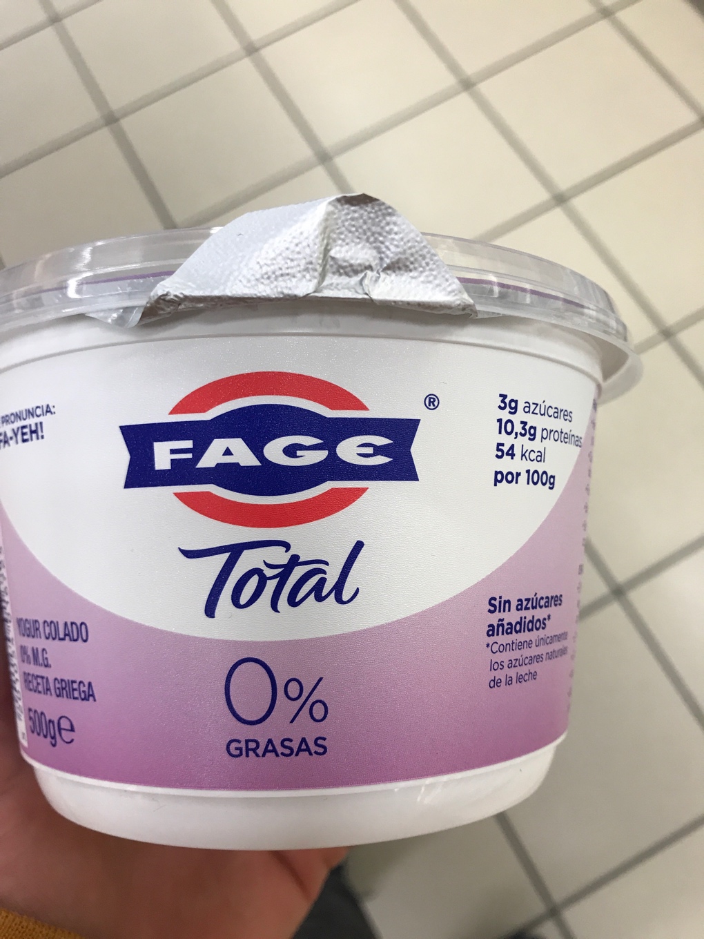 Yogur 0%