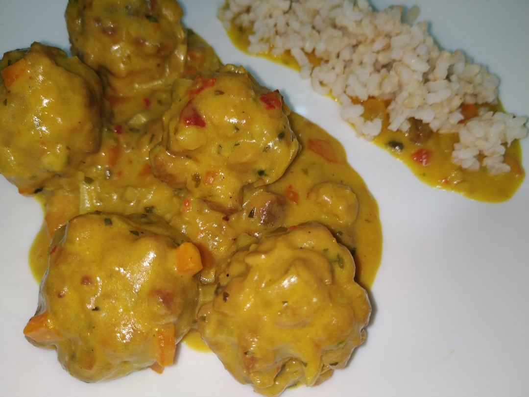 Albóndigas de soja texturizada Albóndigas de soja texturizada