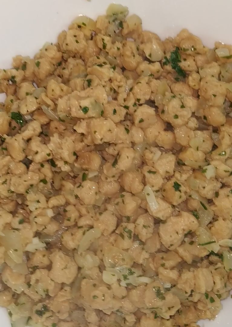 Albóndigas de soja texturizada Paso 0 Albóndigas de soja texturizada Paso 0