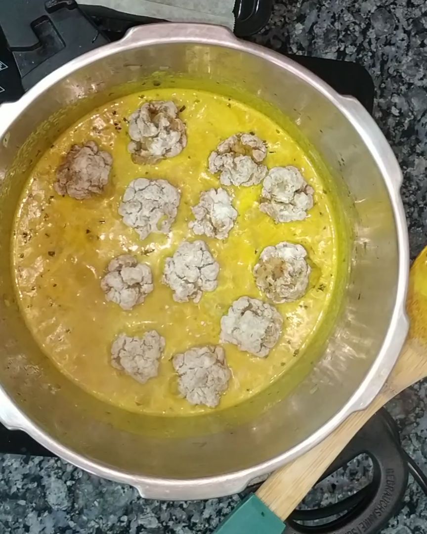 Albóndigas de soja texturizada Paso 3 Albóndigas de soja texturizada Paso 3