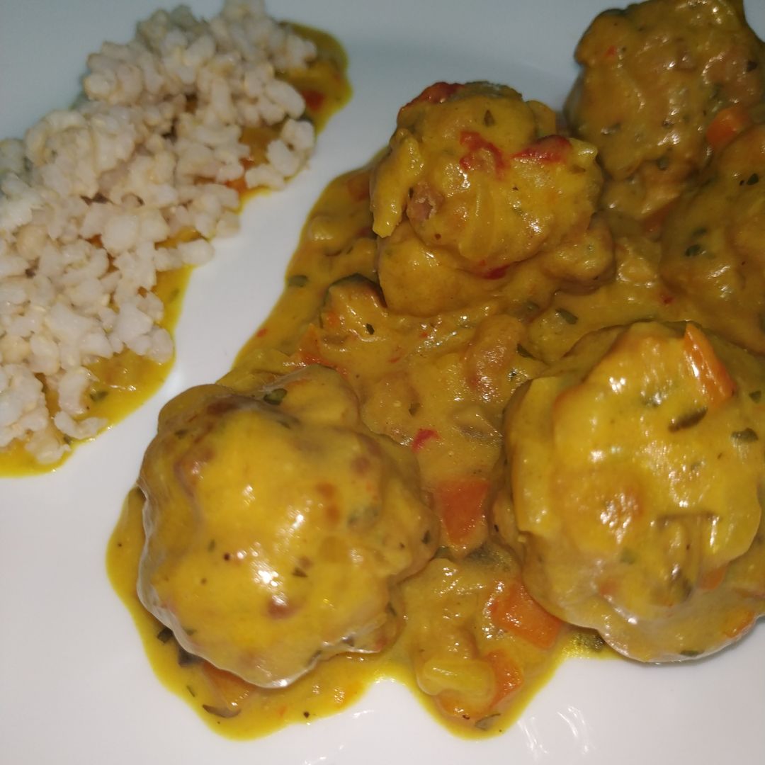 Albóndigas de soja texturizada Paso 4 Albóndigas de soja texturizada Paso 4