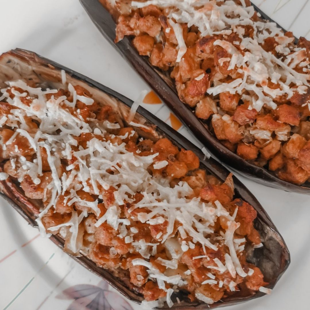 Berenjenas rellenas veganas! 🍆 Berenjenas rellenas veganas! 🍆