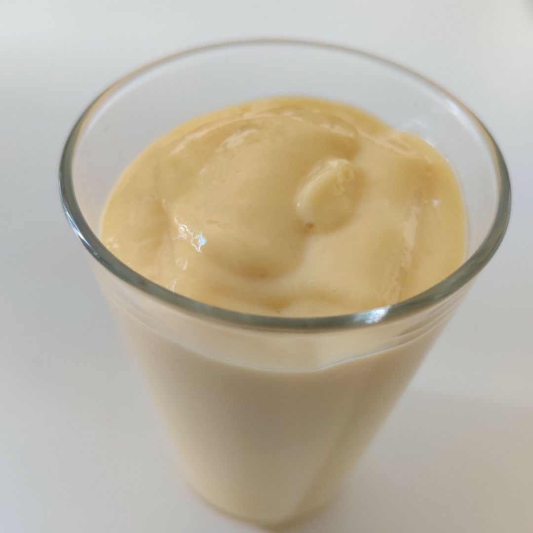 Batido de mango y plátano. Batido de mango y plátano.