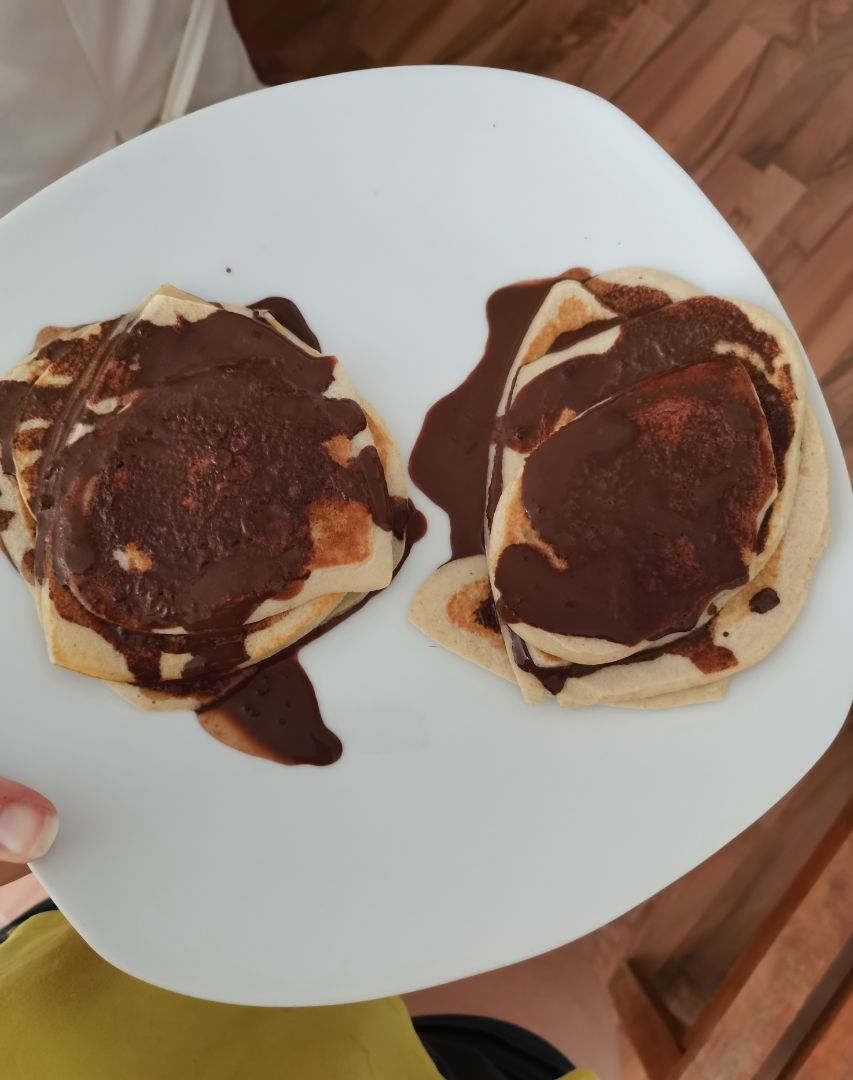 Tortitas con chocolate🍫 Tortitas con chocolate🍫