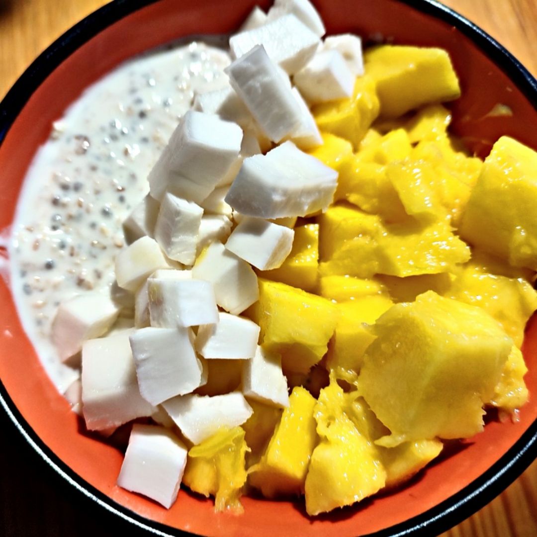 Overnight oats sabor tropical 馃キ馃ゥ Overnight oats sabor tropical 馃キ馃ゥ