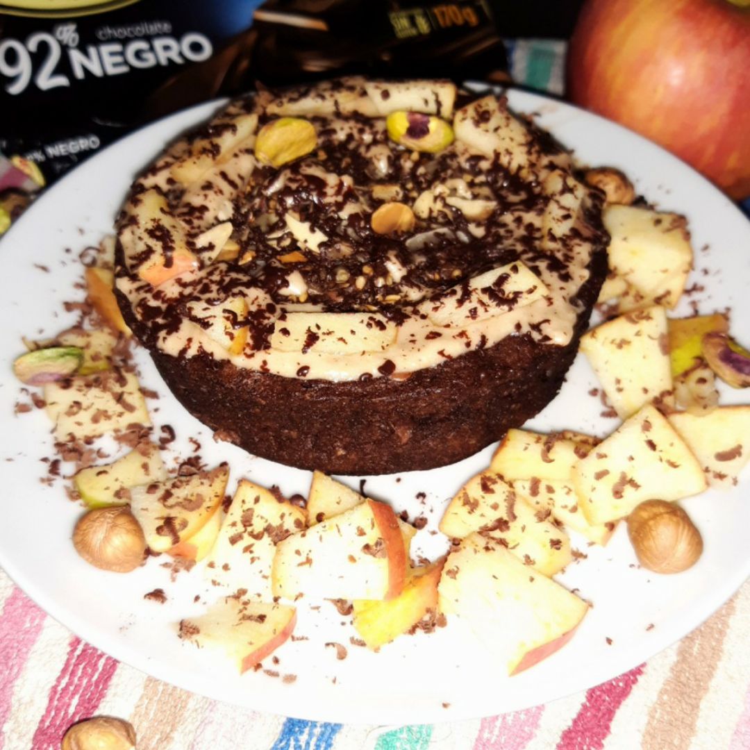 Mugcake de chocolate y plátano