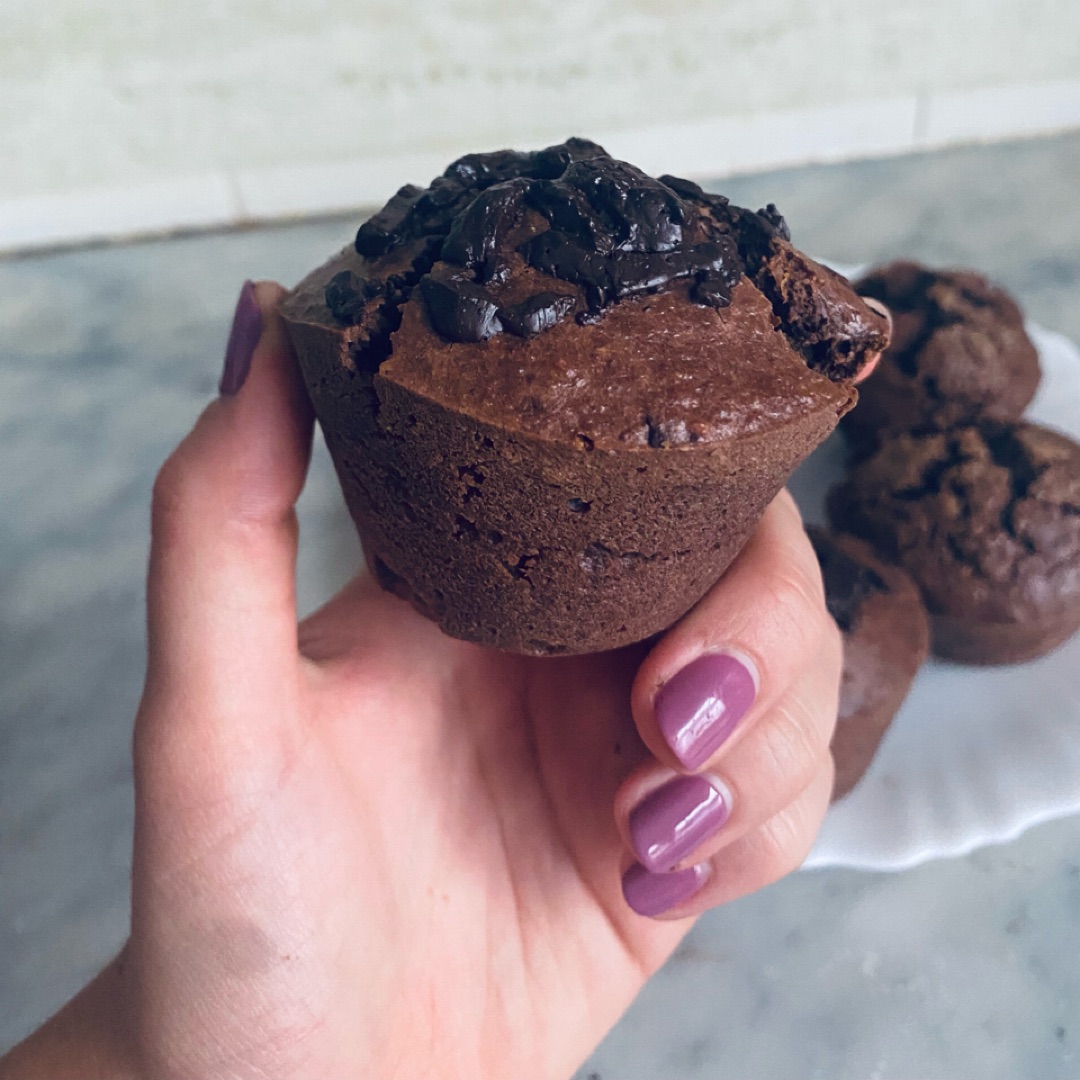 Muffins de chocolateStep 0