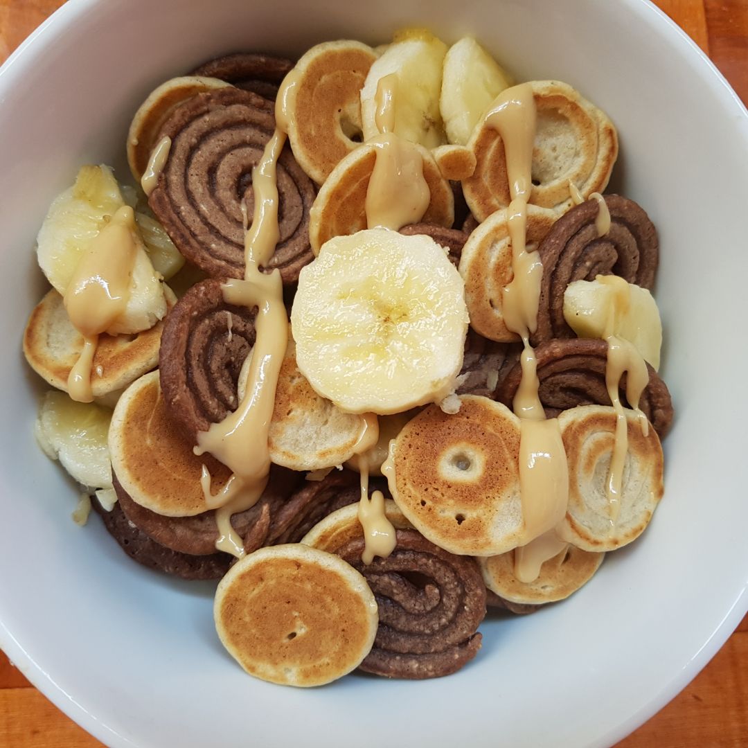 CEREAL PANCAKE de chocolate y coco 