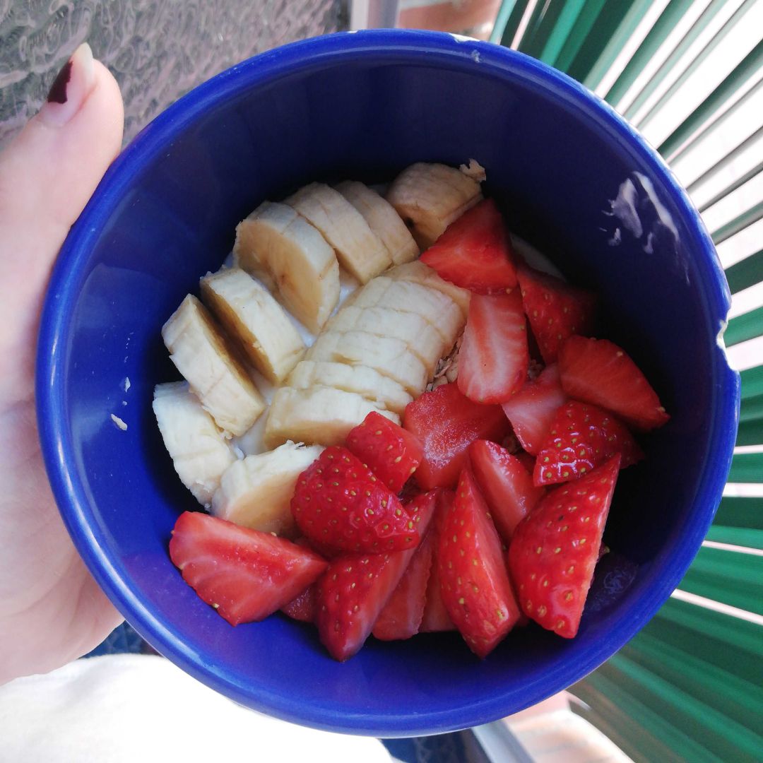 Queso batido con fruta Queso batido con fruta