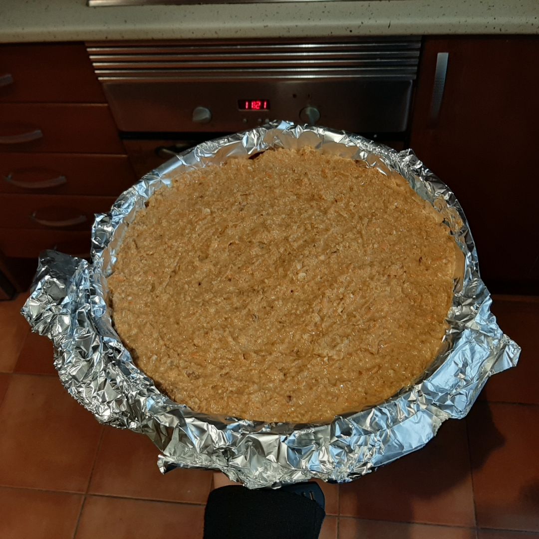 Bizcocho de zanahoria Paso 4 Bizcocho de zanahoria Paso 4