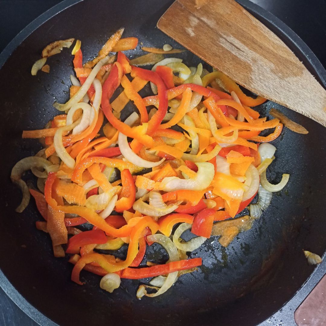 Nooddles de arroz con verduras, gambas y pollo Paso 0 Nooddles de arroz con verduras, gambas y pollo Paso 0