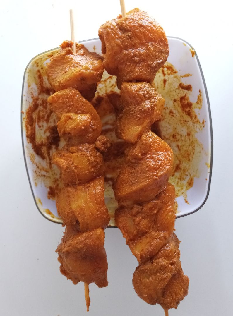 Pinchos tikka masala Paso 2 Pinchos tikka masala Paso 2