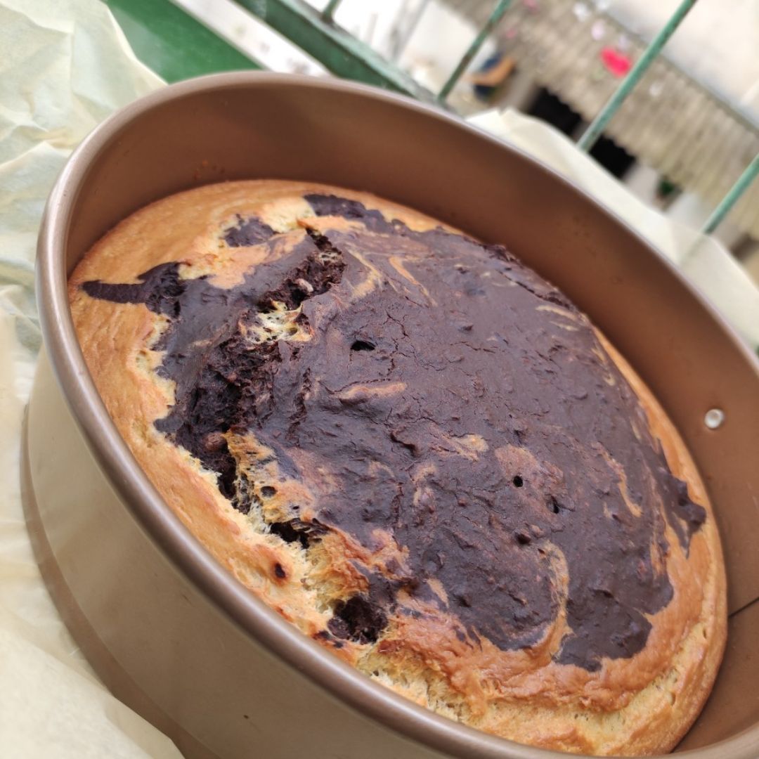 BIZCOCHO MARMOLADO SIN HARINAS Paso 5 BIZCOCHO MARMOLADO SIN HARINAS Paso 5