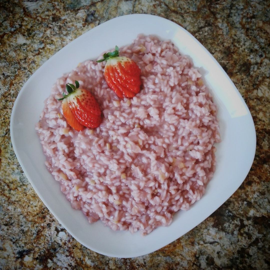 Risotto de fresas Paso 8 Risotto de fresas Paso 8