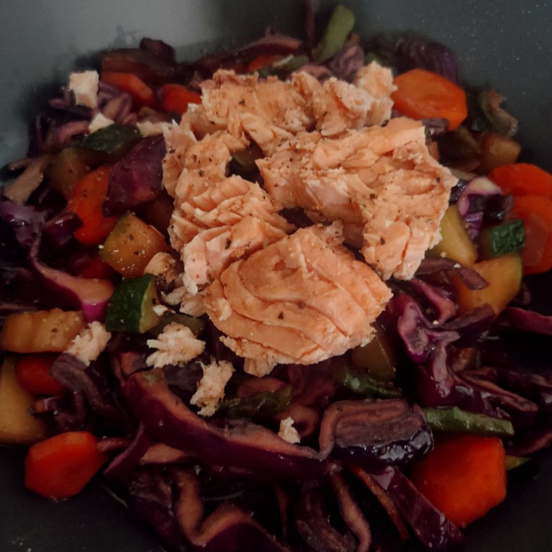 Wok de col lombarda Paso 4 Wok de col lombarda Paso 4