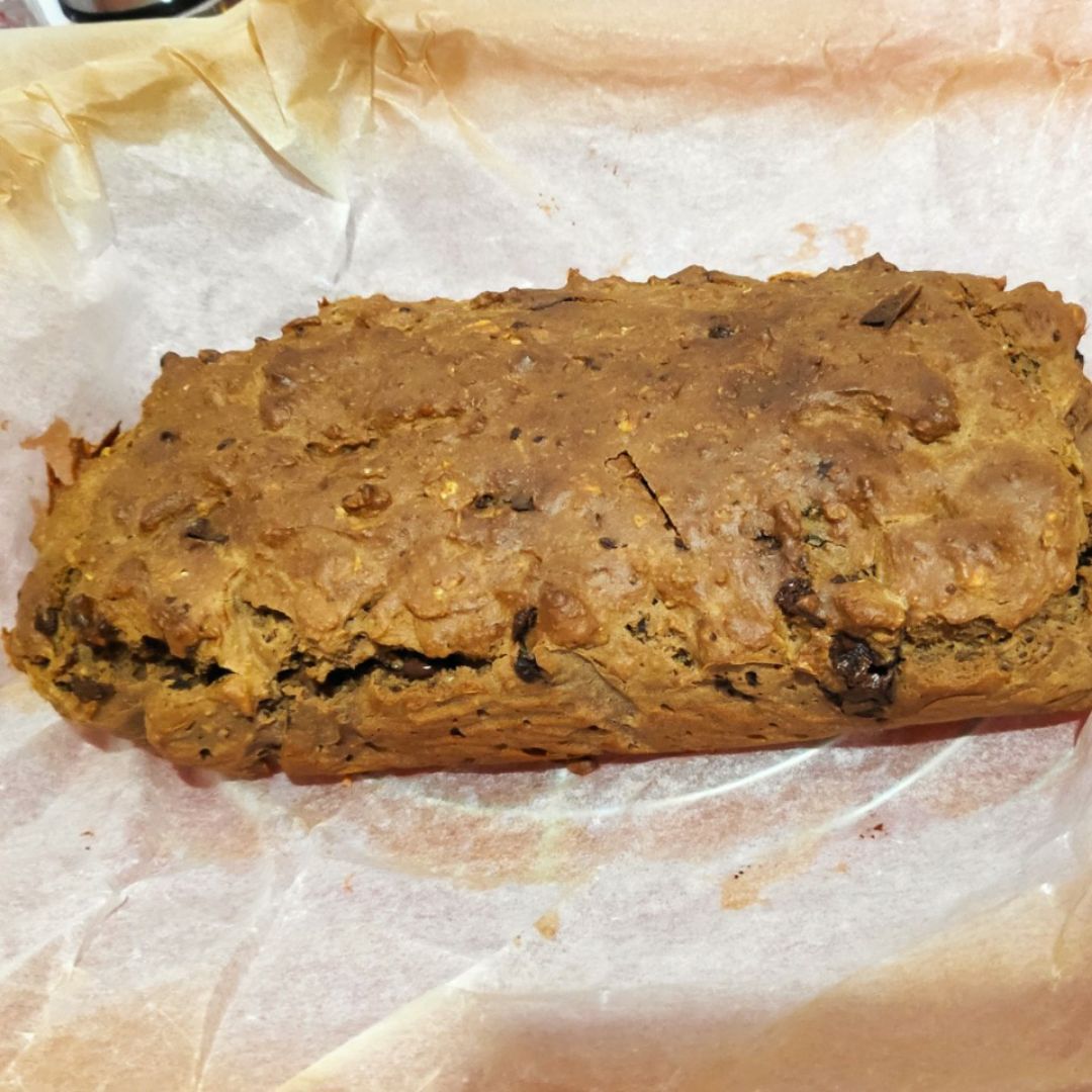 Bizcocho avena y proteína de vainilla y chocolate Bizcocho avena y proteína de vainilla y chocolate
