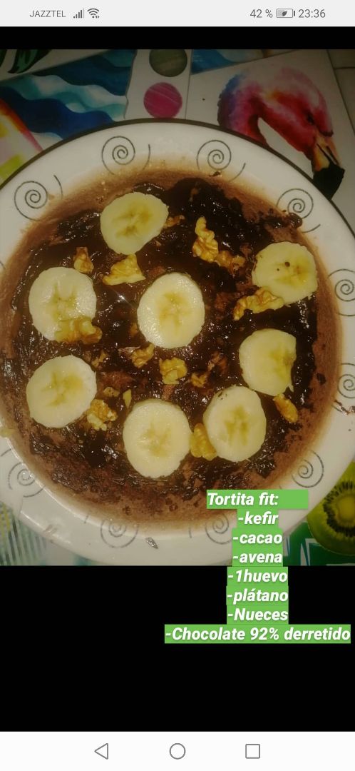 Tortita fit en 5 minutos. 
