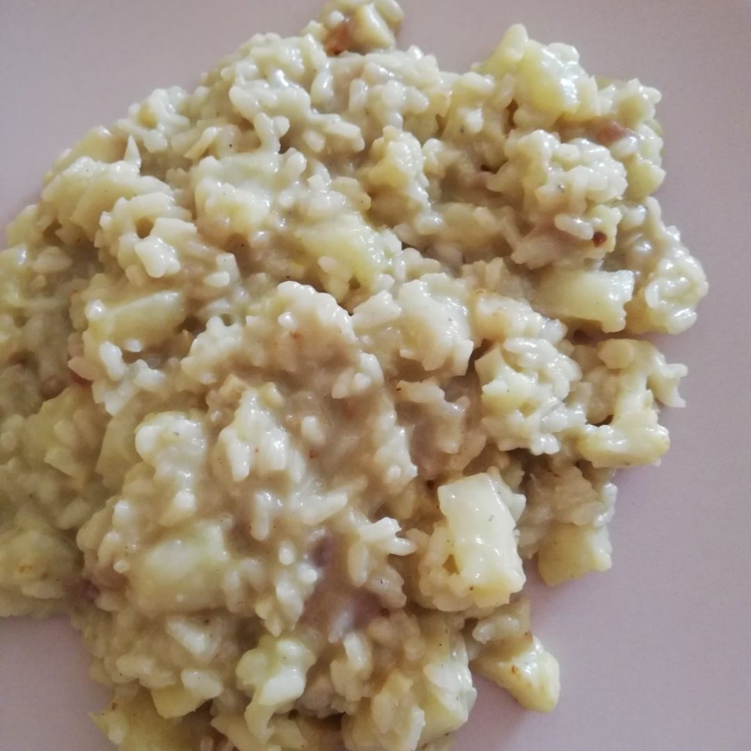 Risotto de pera y queso azul Risotto de pera y queso azul