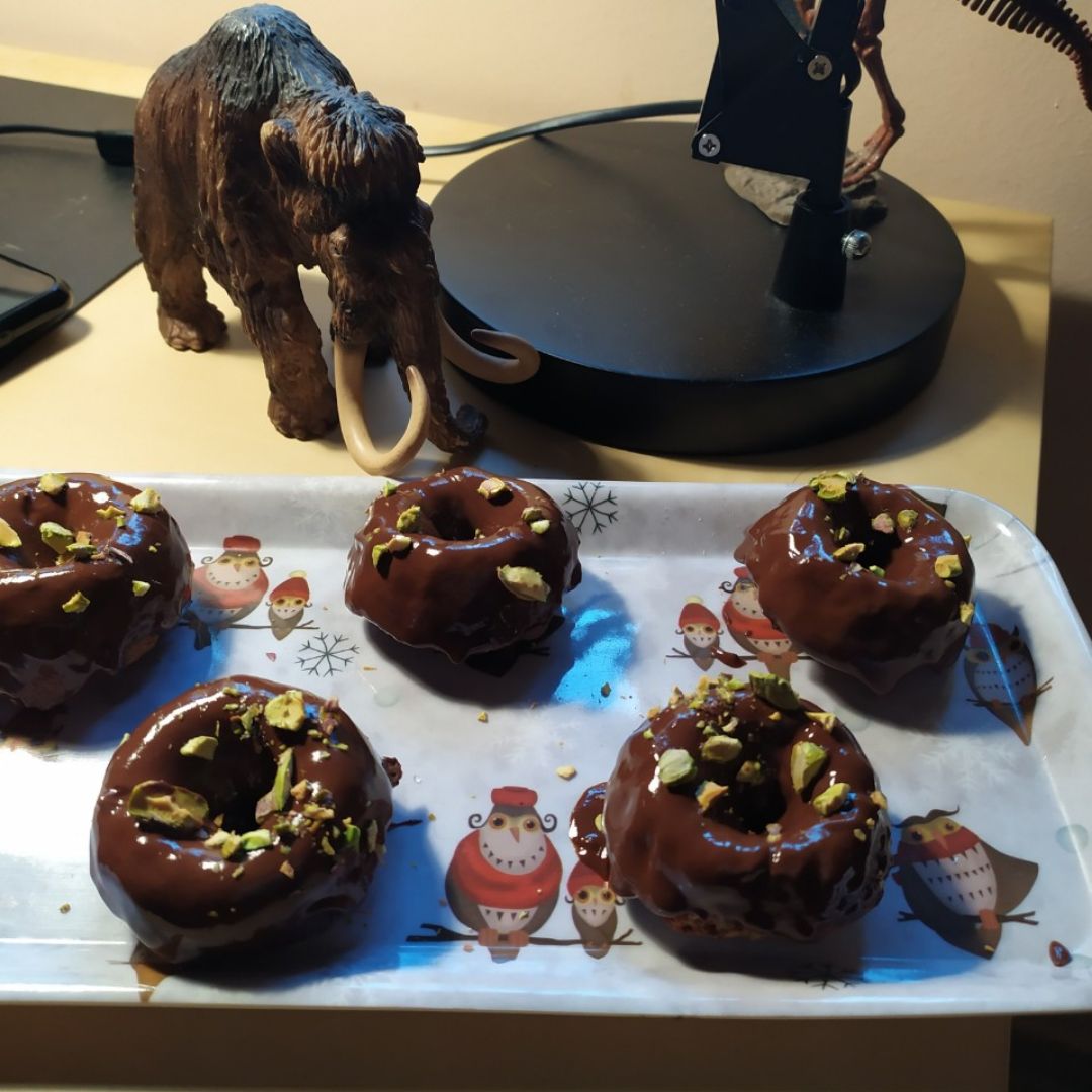 Mini donut al horno Paso 1 Mini donut al horno Paso 1