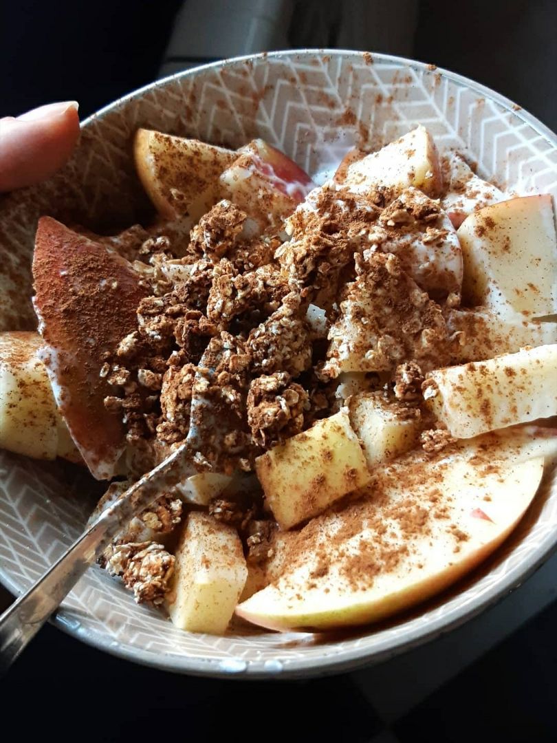 Yogurt con manzana 