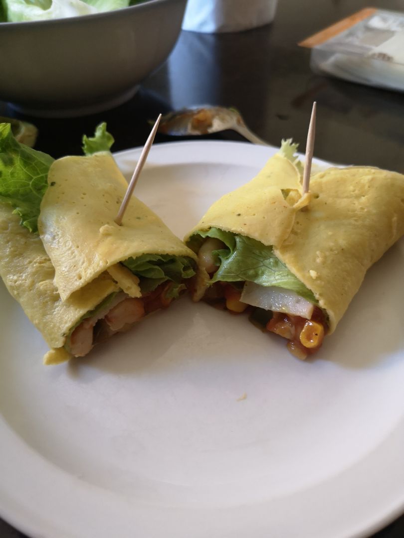 Wraps de harina de garbanzo Wraps de harina de garbanzo