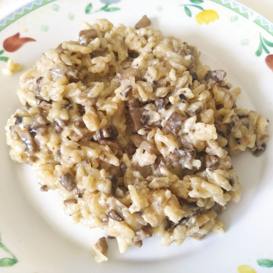 Risotto con champiñones Risotto con champiñones
