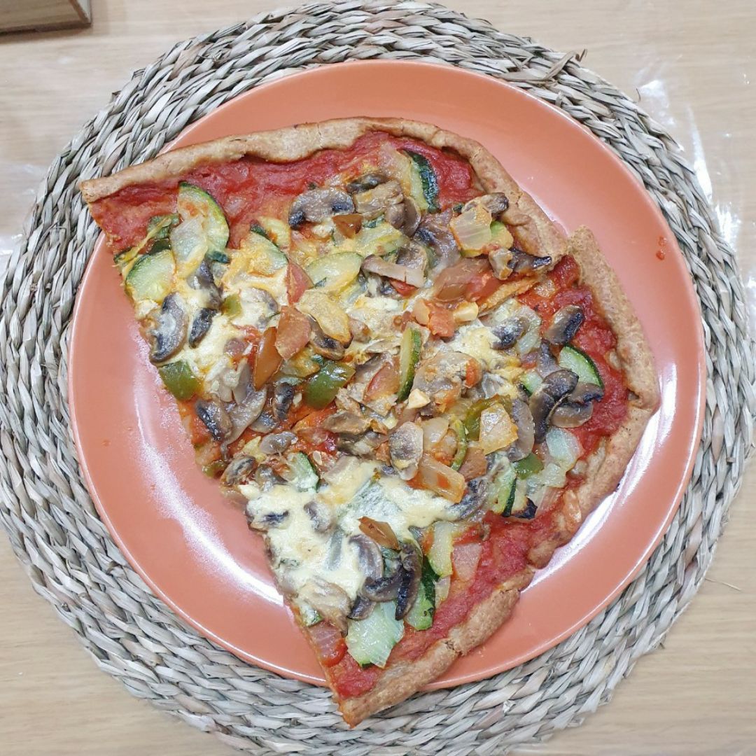 Pizza vegetal de harina de espelta integral  🍕🌱🌱 Paso 2