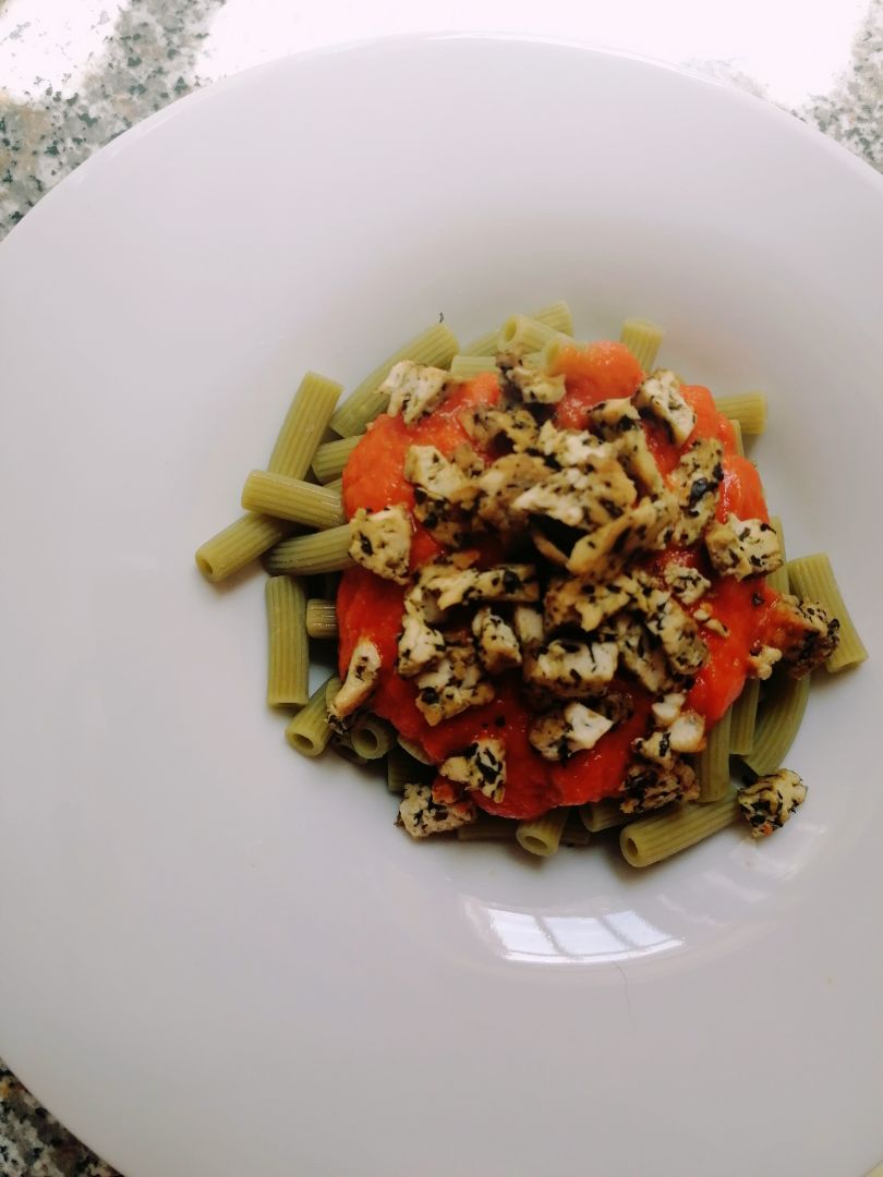 Pasta de guisantes y tofu Pasta de guisantes y tofu