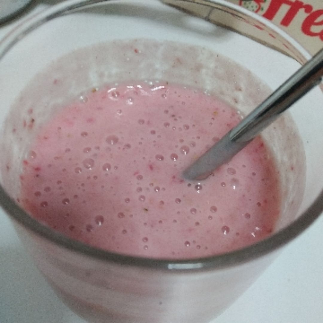 Batido de fresa y plátano