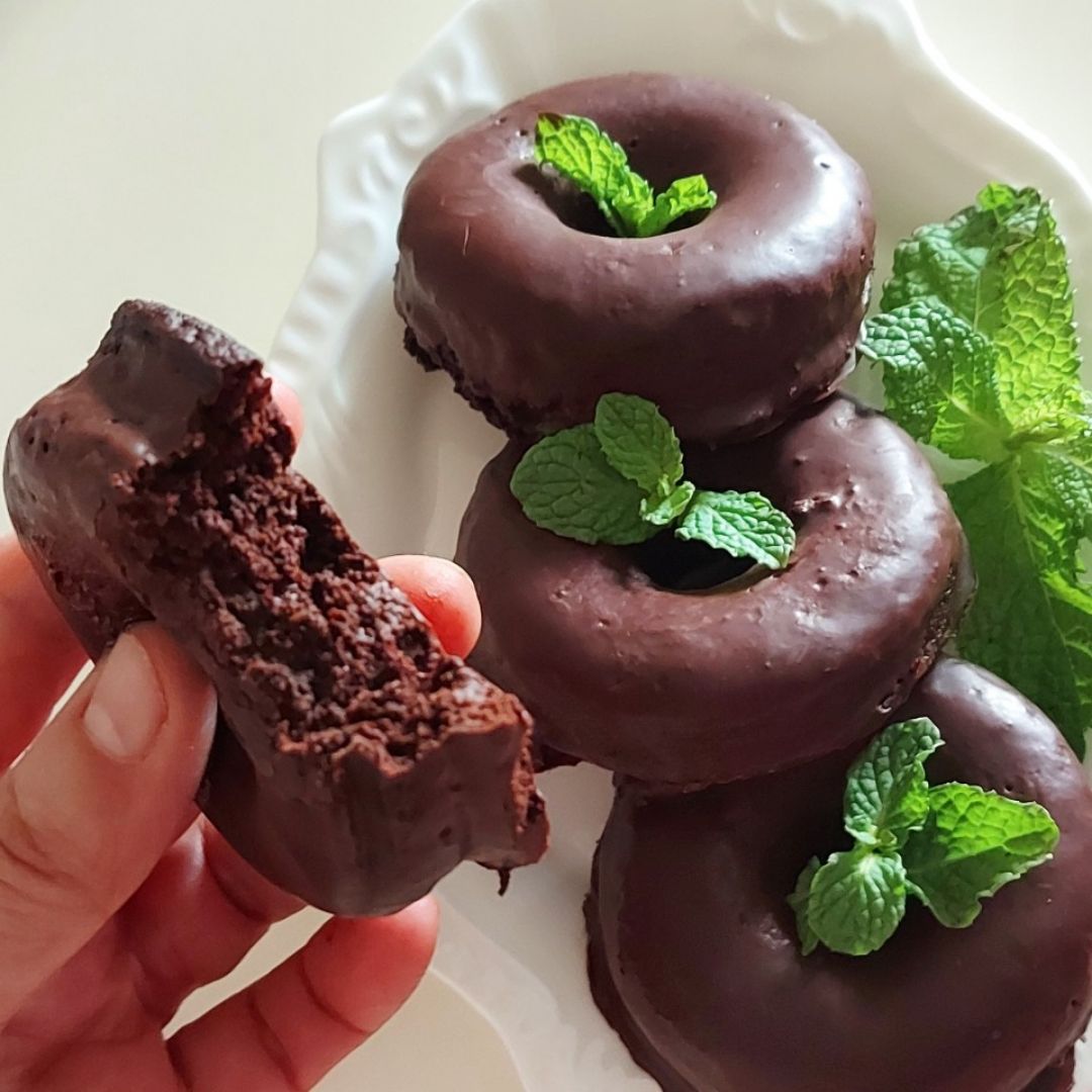 Donuts saludables de Nutella al micro (3 minutos)