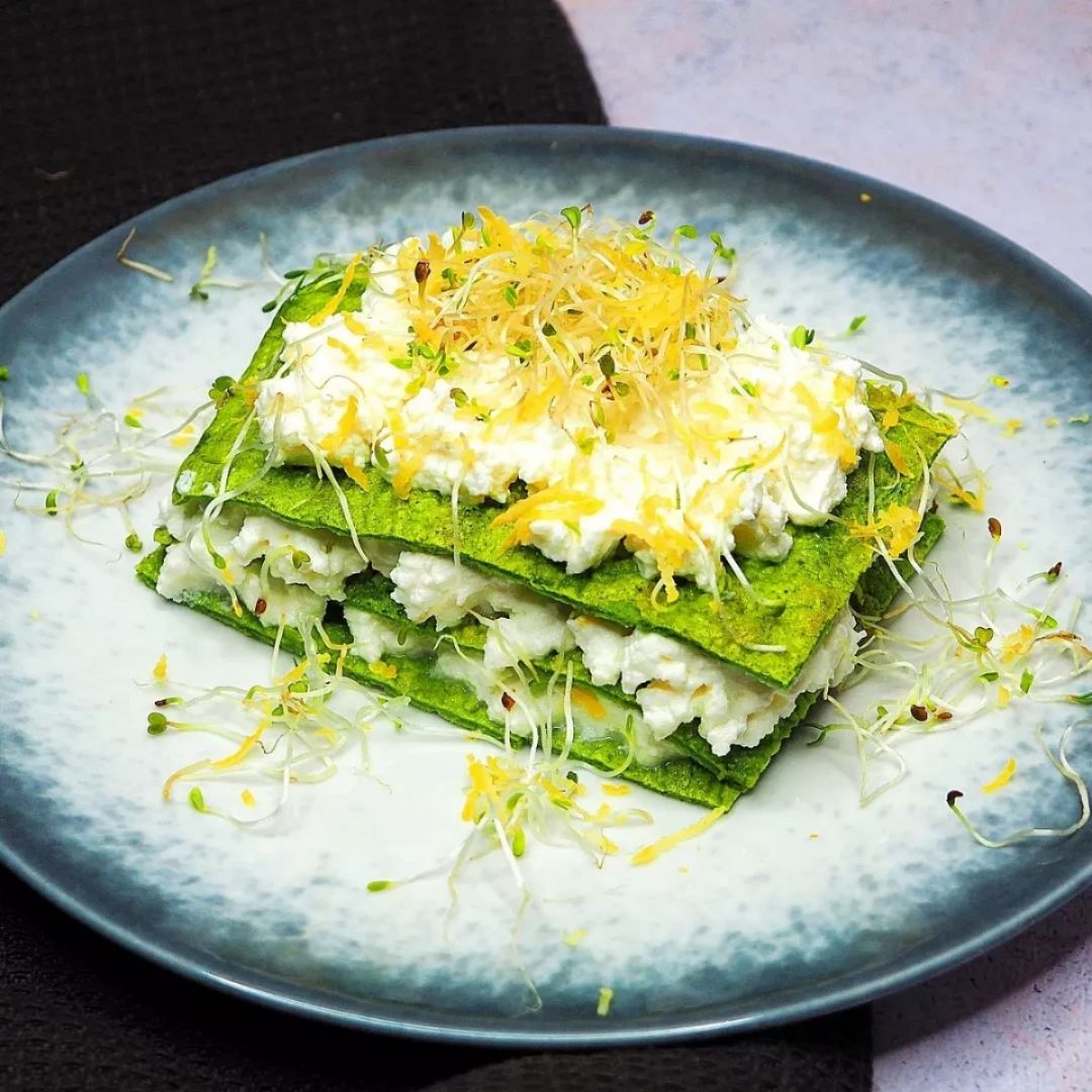 MILHOJAS DE ESPINACA RELLENO DE RICOTTA 