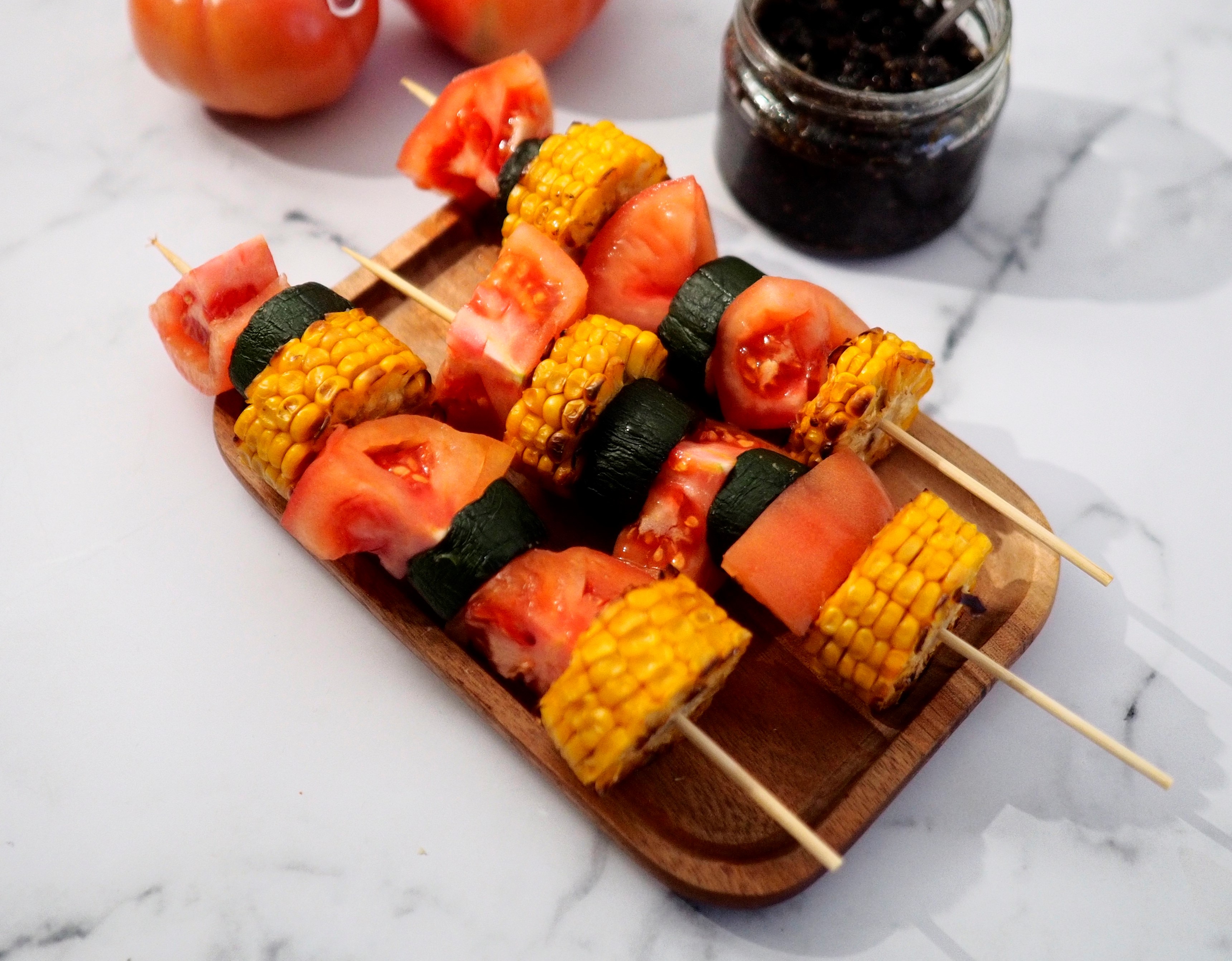 Brochetas vegetales 