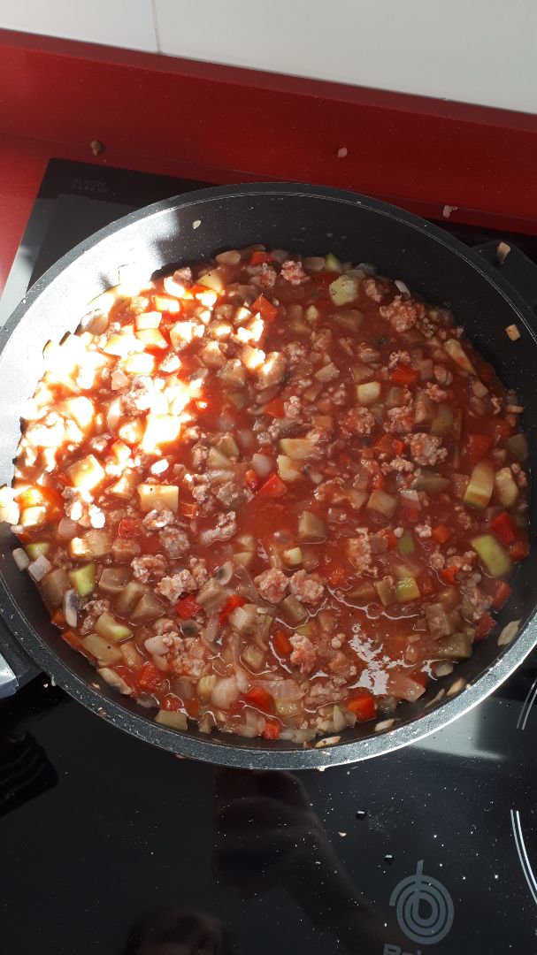 Lasaña de verduras y pavo Paso 2