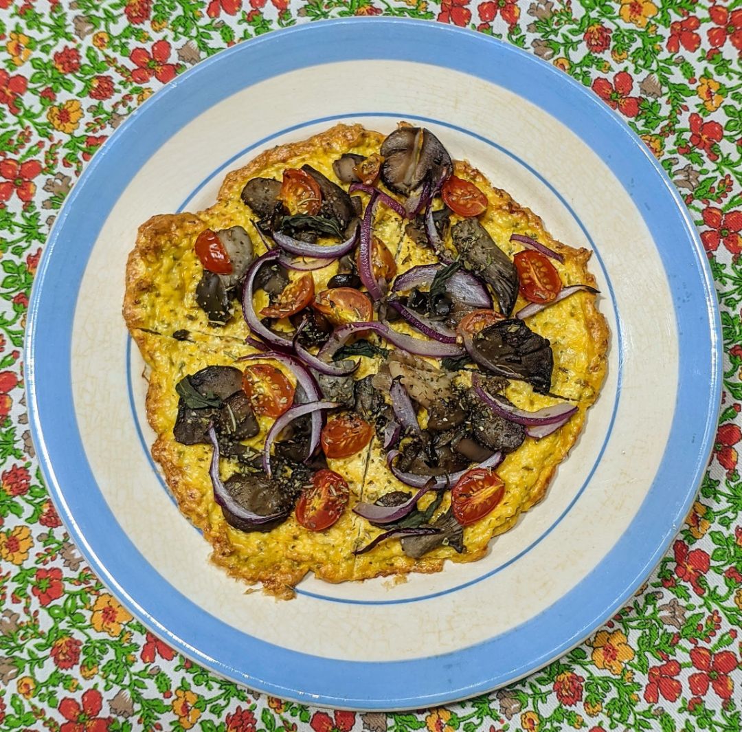 Pizza de base de pollo 