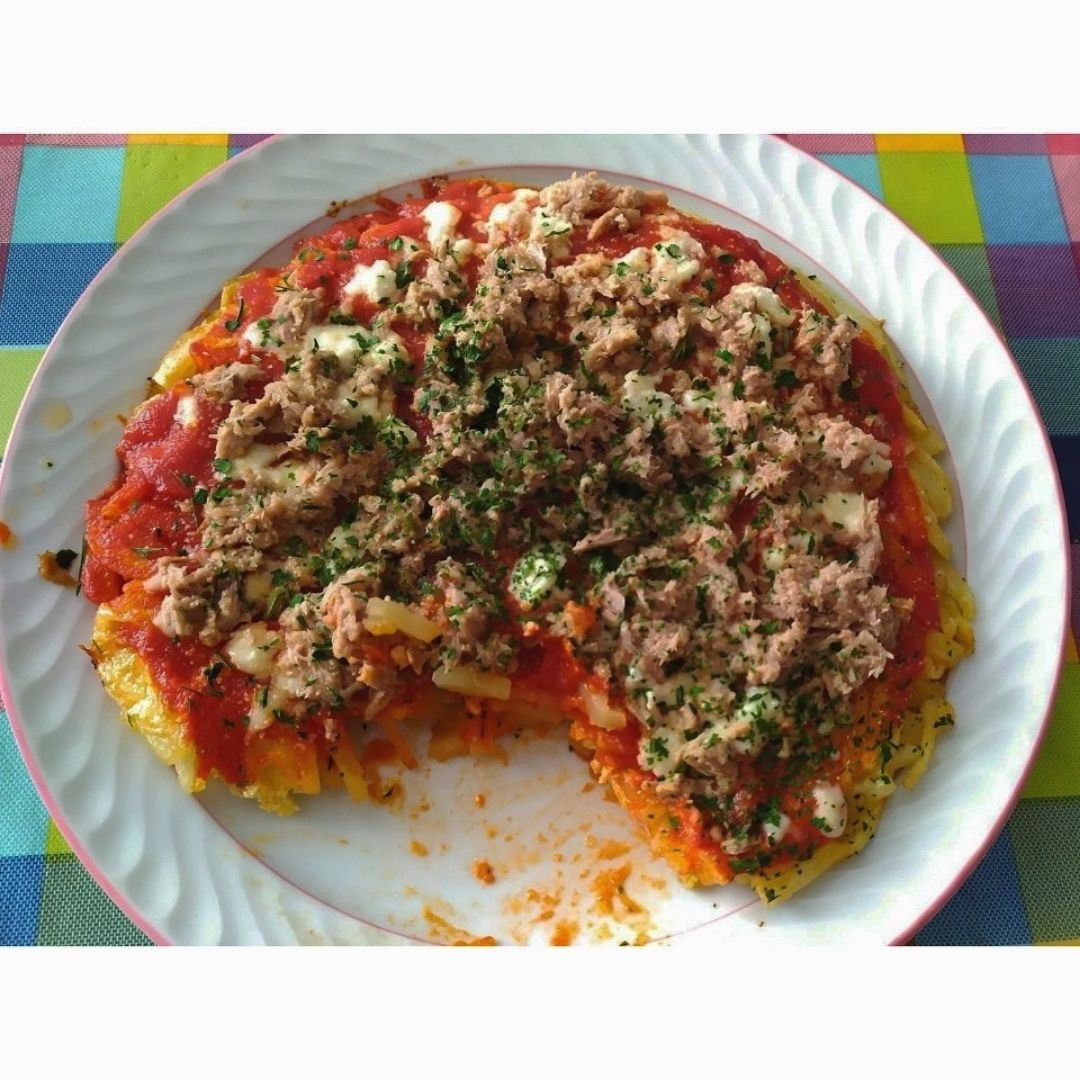 Tortilla de patatas a la pizza Tortilla de patatas a la pizza