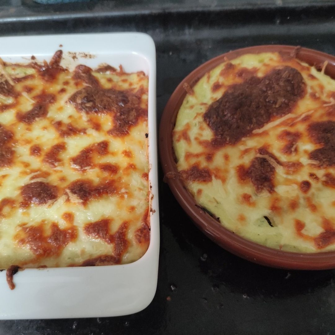 LASAÑA DE VERDURAS Y POLLO CON BECHAMEL DE CALABACIN Paso 4 LASAÑA DE VERDURAS Y POLLO CON BECHAMEL DE CALABACIN Paso 4