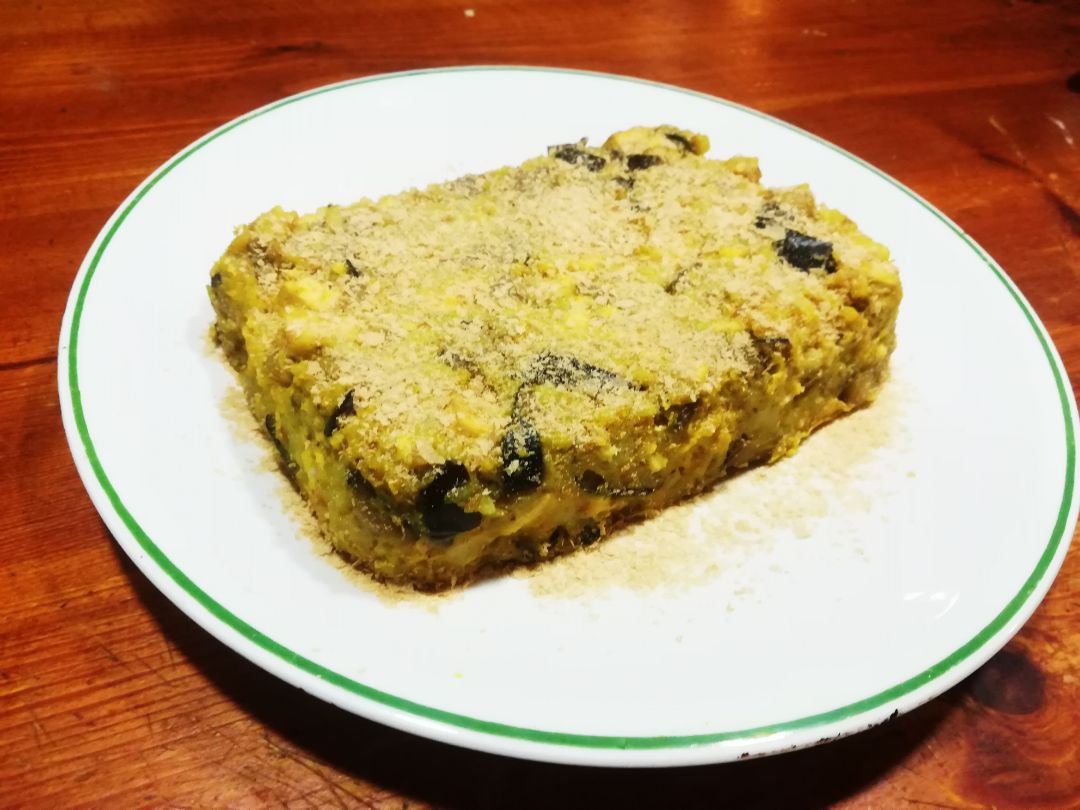 Pastel de berenjena vegano Pastel de berenjena vegano
