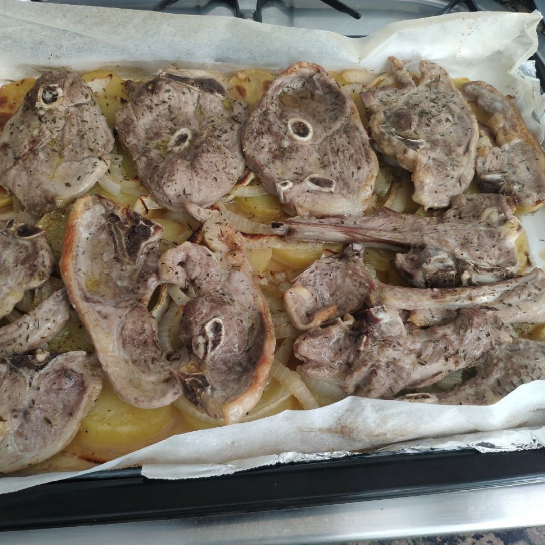 Chuletas de cordero al horno