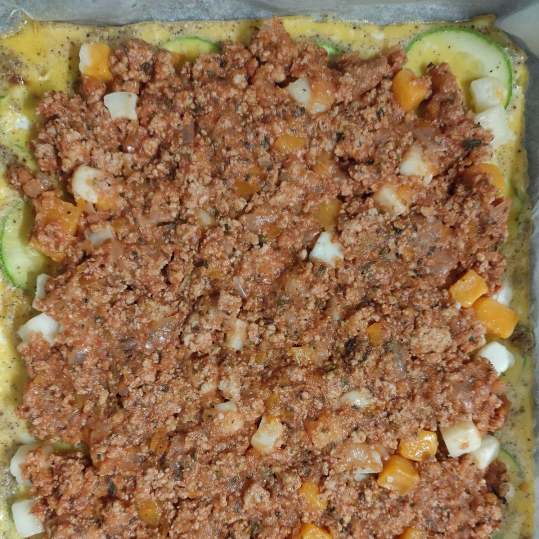 Rollitos de huevo y calabacín con boloñesa Paso 2 Rollitos de huevo y calabacín con boloñesa Paso 2