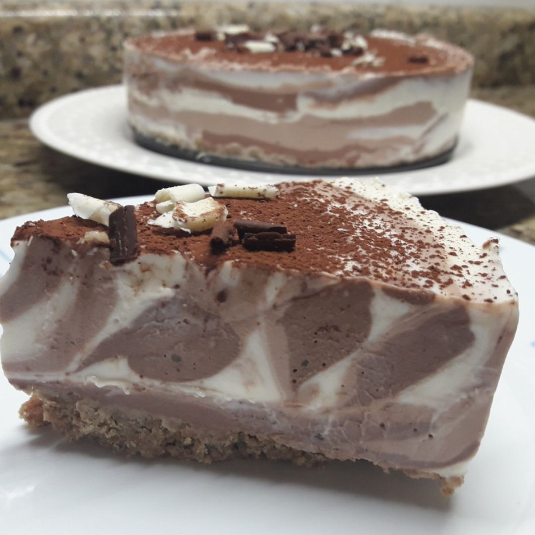 CHEESECAKE DE TRES CHOCOLATES
