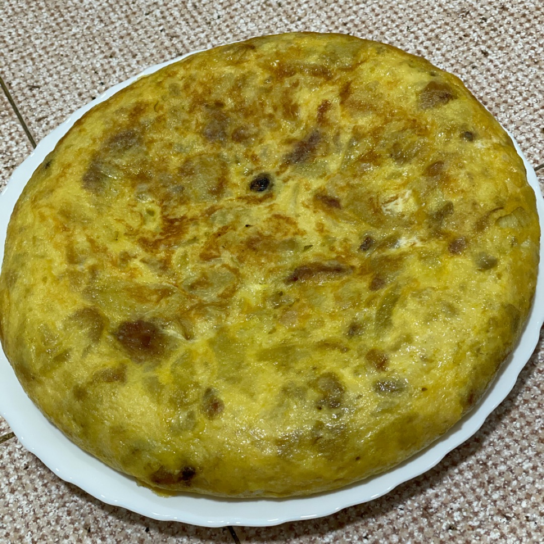 Receta tortilla de papá .