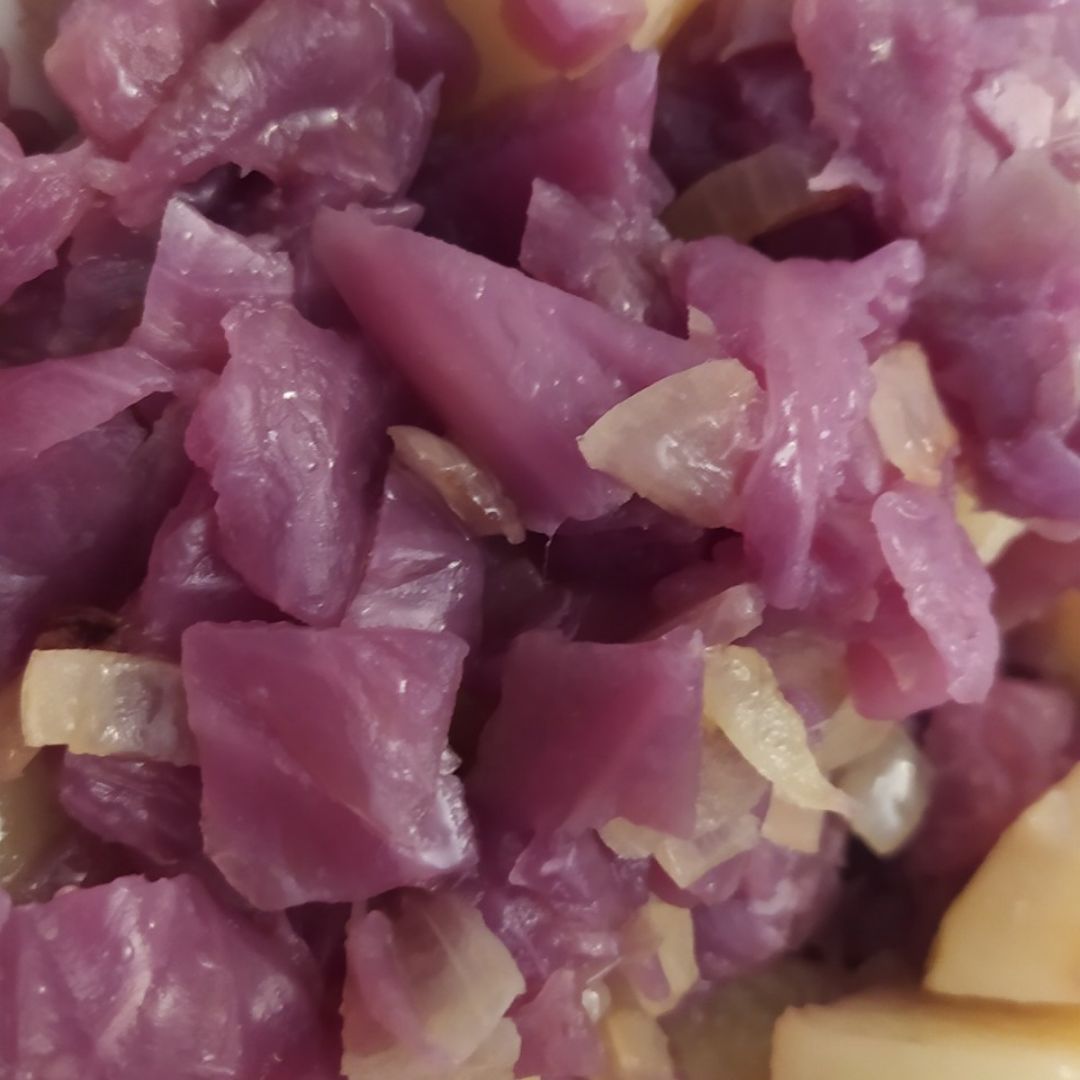 Lombarda/ Repollo morado con patata Paso 6 Lombarda/ Repollo morado con patata Paso 6