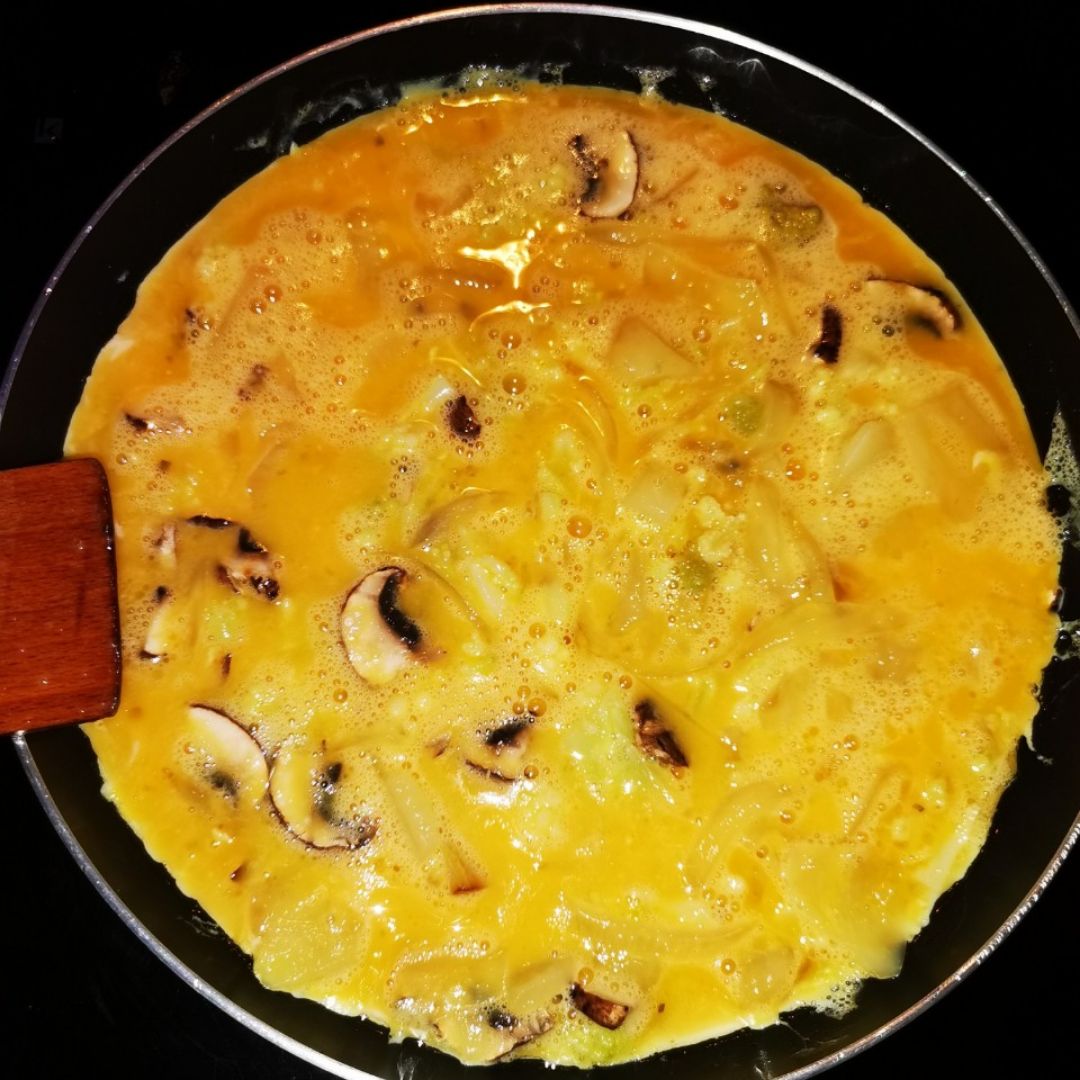 Tortilla a mi manera😋 Paso 4 Tortilla a mi manera😋 Paso 4