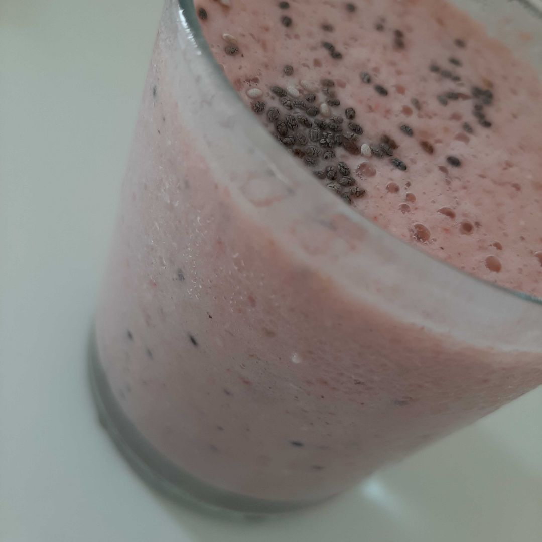 Batido de fresa Paso 1 Batido de fresa Paso 1