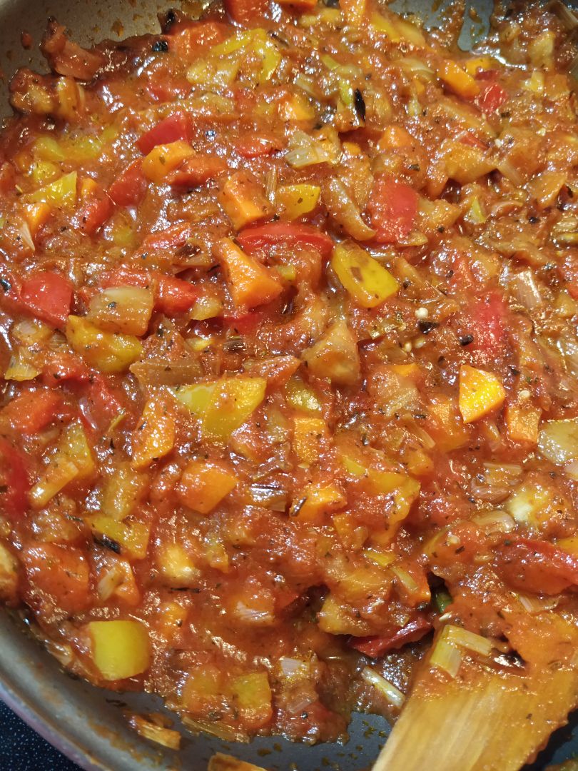 Verduritas en salsa de tomate