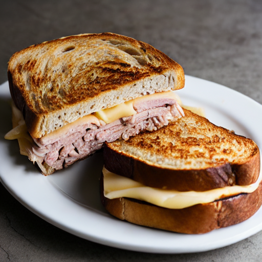 Bocadillo de pechuga de pavo con queso de untar