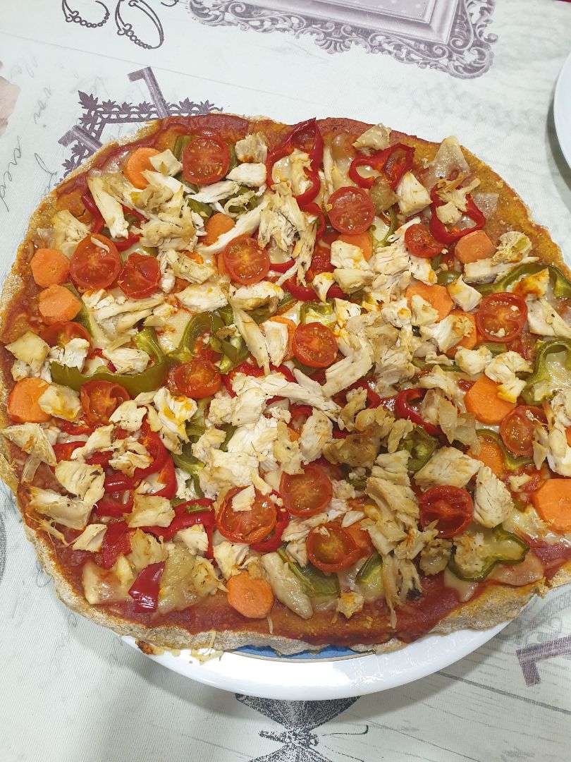 Pizza con base de boniato 🍠🍕 Pizza con base de boniato 🍠🍕